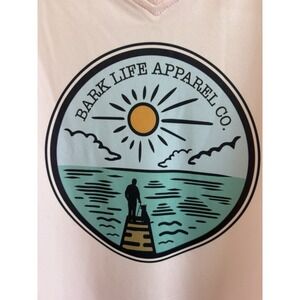 Bark Life Apparel Dog Lover Long Sleeve Pink Sun Protection Women's Tee NWT XL